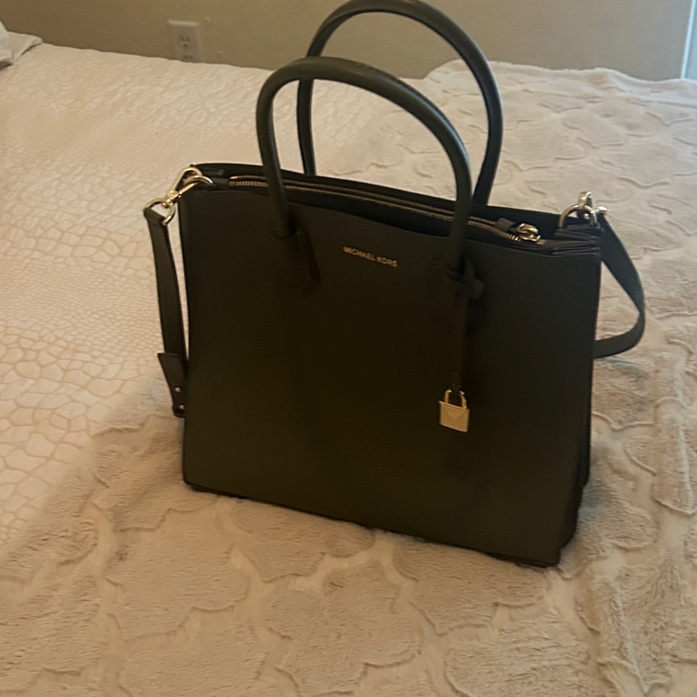 Michael Kors Olive Green Satchel
